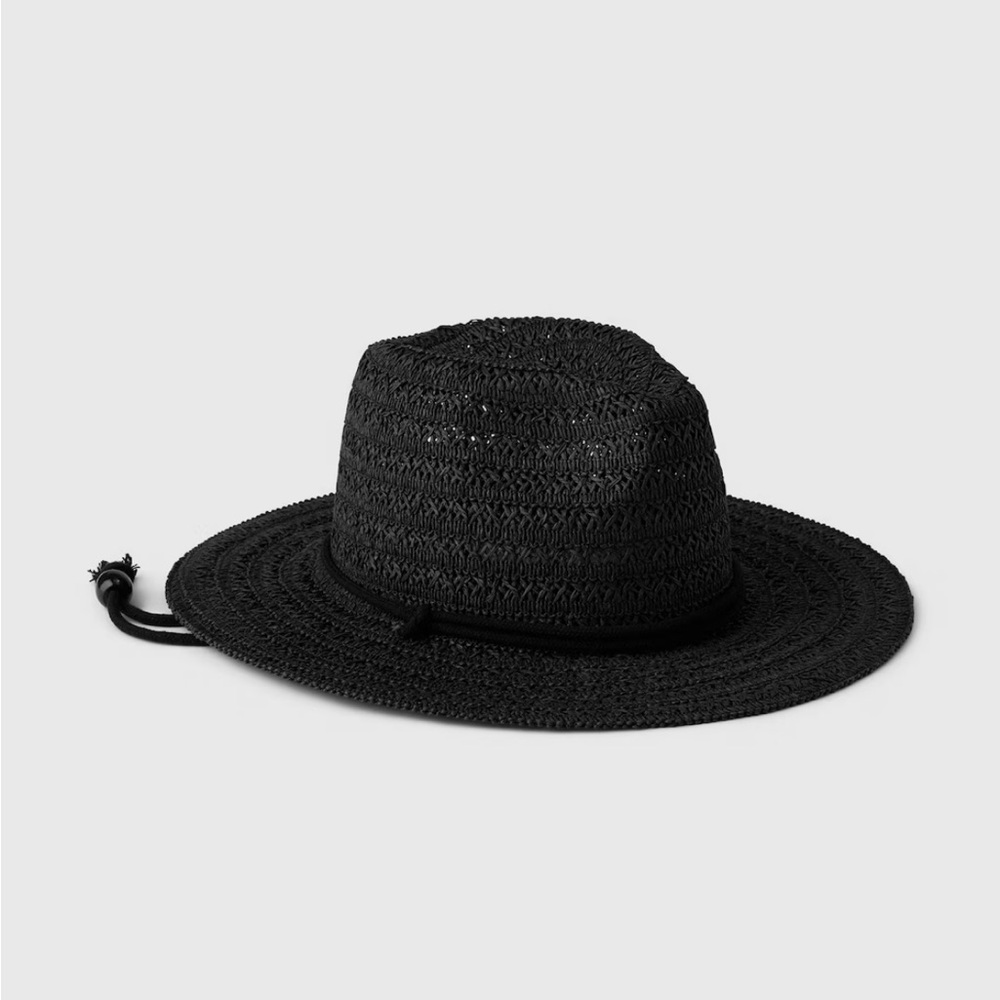 NWT GAP Straw‎ Western Hat - Black